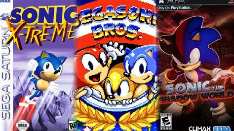 cancelled sonic games youtube