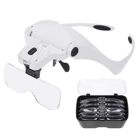 magnifying glasses easy vision illuminated head magnifier glasses led