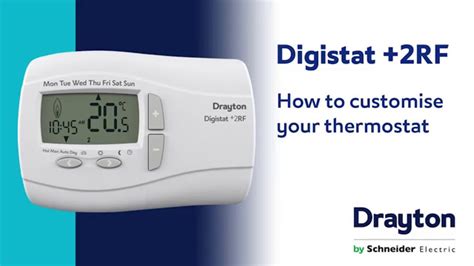 customise  thermostat drayton digistat rf youtube