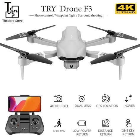 folding drone   hd aerial photography gps dual smart positioning return remote