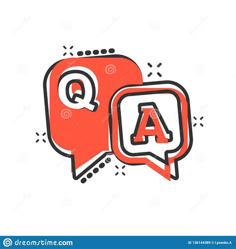 Question And Answer Icon In Comic Style Discussion Speech