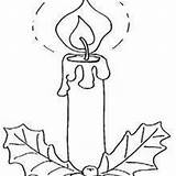 Candle Coloring Pages Holly Hellokids sketch template