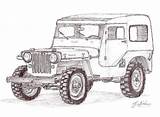 Jeep Cj Willys Hardtop Sheets Jeeps Adult sketch template