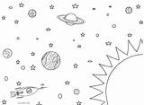 Sonnensystem sketch template