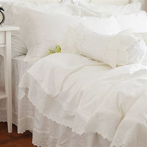 New Romantic Gracefull Bedding Set Ruffle Lace Luxury Princess Bedding