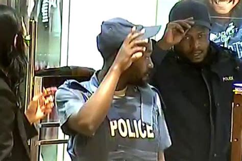 jewelry store heist robbers in police uniform sought nelspruit