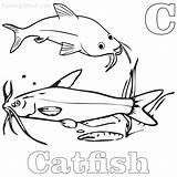 Catfish Coloring Getcolorings Color Pages sketch template