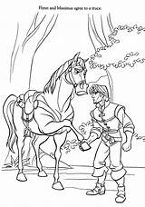 Rapunzel Maximus Tangled Kleurplaat Paard Flynn Supercoloring Truce Met Downloaden Coloringdisney sketch template
