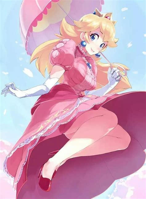 princess peach anime style peach mario princes peach