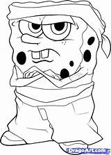 Spongebob Cartoon Gangster Draw Coloring Pages Characters Drawing Graffiti Drawings Ghetto Gangsta Step Thug Cliparts Gang Wall Color Clipart Cartoons sketch template