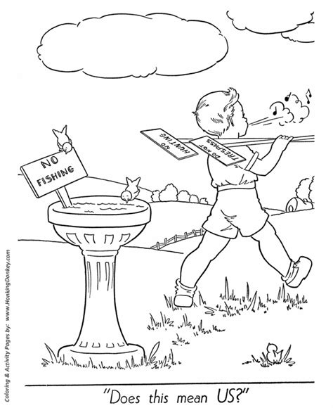 spring coloring pages kids spring birdbath funny coloring page sheets
