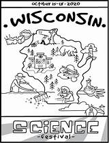 Coloring Wisconsin Poster Beesly Science Pages sketch template