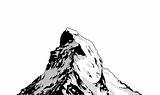 Matterhorn Drawing Paintingvalley sketch template