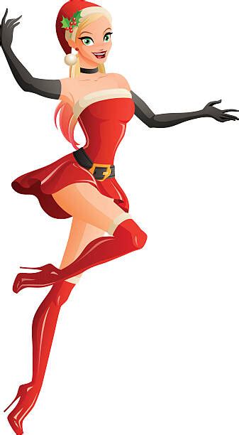 sexy santa elves illustrations royalty free vector graphics and clip art