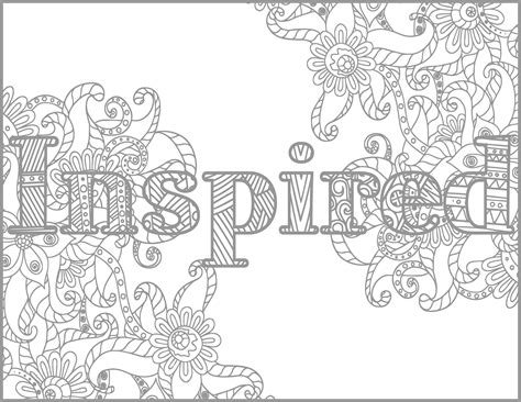 inspired adult coloring page positive coloring page coloring pages