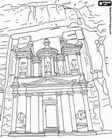 Coloring Pages Petra Jordan Treasury Choose Board Sheets Monuments sketch template