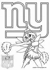 Coloring Pages Giants York Nfl Maatjes Football Winx Template sketch template