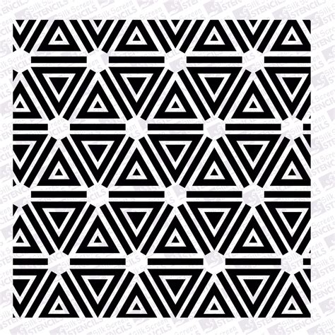 sq triangle pattern silkscreen stencils