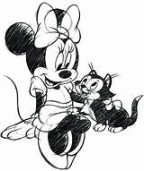 Figaro Minnie Disney Mouse Dibujos Choose Board Tinkeperi Tumblr sketch template