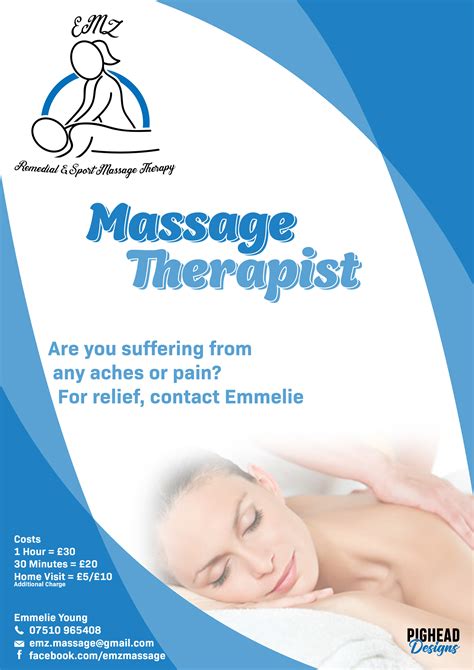 Emz Remedial And Sport Massage Therapy Project On Behance