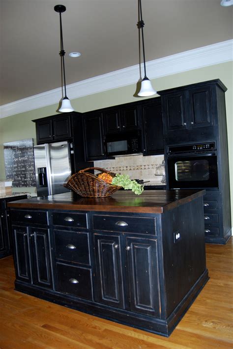 black distressed kitchen cabinets bella tucker decorative finishes