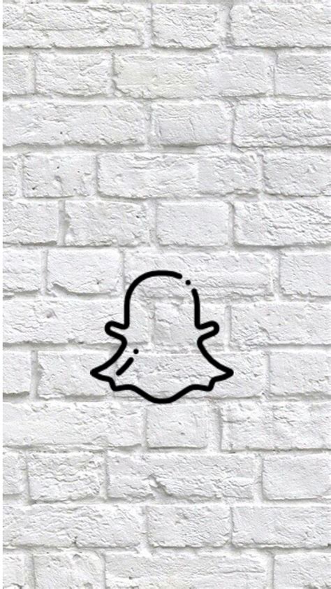 White Aesthetic Snapchat Logo