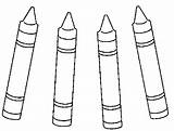 Crayons Coloring Pages School Color Printable Supplies Online sketch template