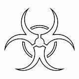Biohazard Caution Microorganism Hazard Toxin sketch template