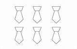 Tie Template Neck Printable Templates Word Bow Print Pdf sketch template
