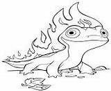 Salamander Bruni Frozen Coloring sketch template
