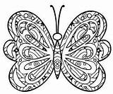 Butterfly Mandala Coloring Zentangle Designs Book Preview sketch template