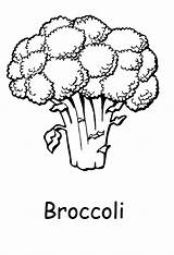 Printabel Brocoli Coliflor Coloringpages101 sketch template