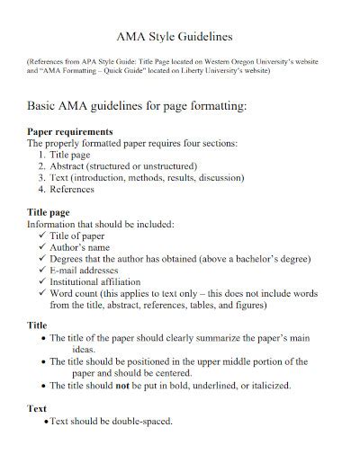 ama format examples  examples