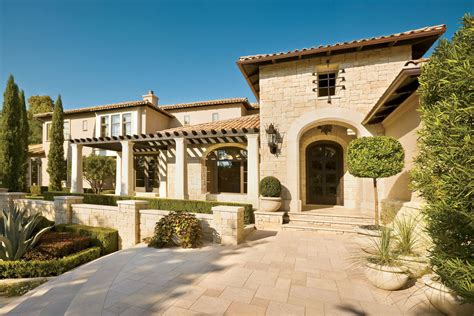 spanish colonial style luxury mansion   heart  texas