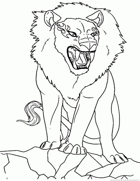 lion coloring pages part