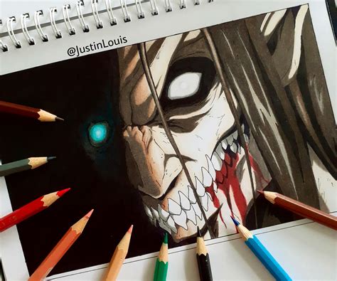finished  drawing  attack titan ranimeart