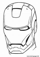 Coloring Iron Man Avengers Helmet Pages Marvel Ironman Mask Colorare Da Print A4 Printable Drawing Easy Kids Di Drawings Sheets sketch template