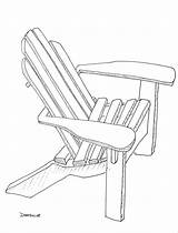 Chair Adirondack Drawing Drawings Fourth July Chairs Paintingvalley Getdrawings sketch template