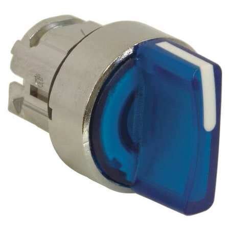 schneider electric illum selector switch  pos mm blue zbbk zoro