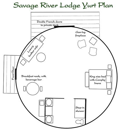 yurt layout floor plan  lay    yurts emily newman flickr