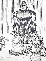 Bigfoot Drawing Getdrawings sketch template