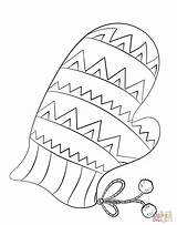 Mittens Coloring Pages Winter Getdrawings Mitten Getcolorings sketch template