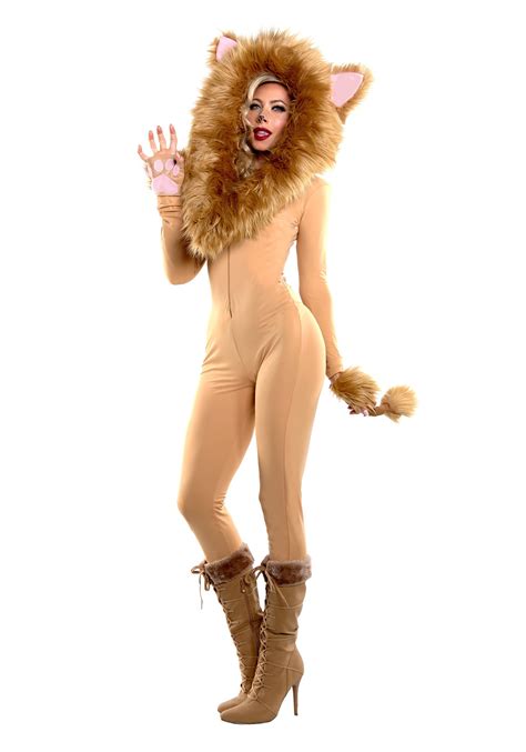 Women S Hooded Lion Costume