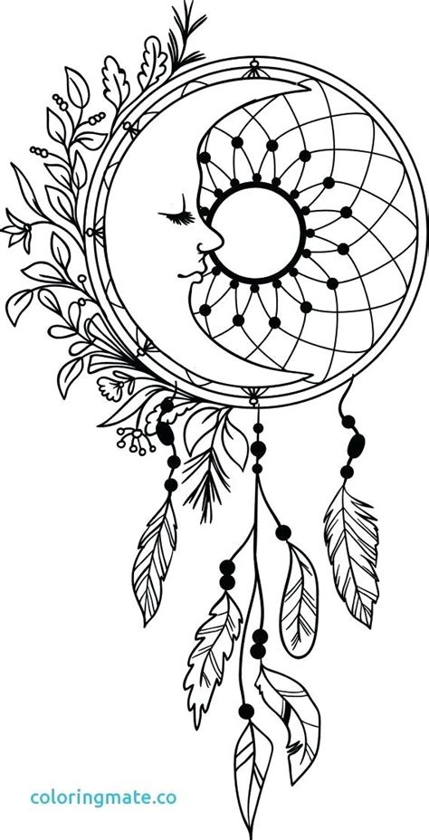 dreamcatcher printable coloring pages  getdrawings