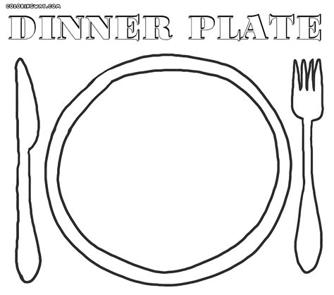 plate coloring pages coloring pages    print clipart