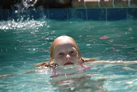 Girl Swimming In The Pool Free Photo Download Freeimages