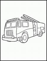 Coloring Fire Pages Truck Kids Popular Printable sketch template