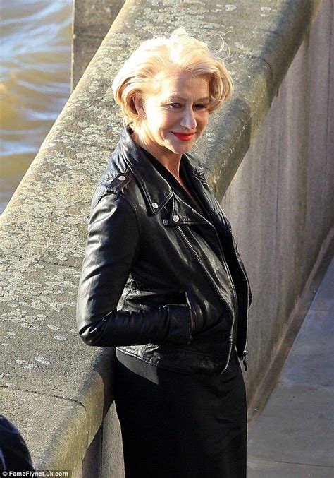 dame helen glams up for cosmetics photoshoot in london