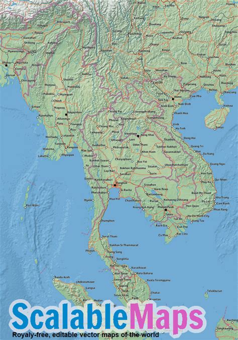 scalablemaps vector maps  indochina
