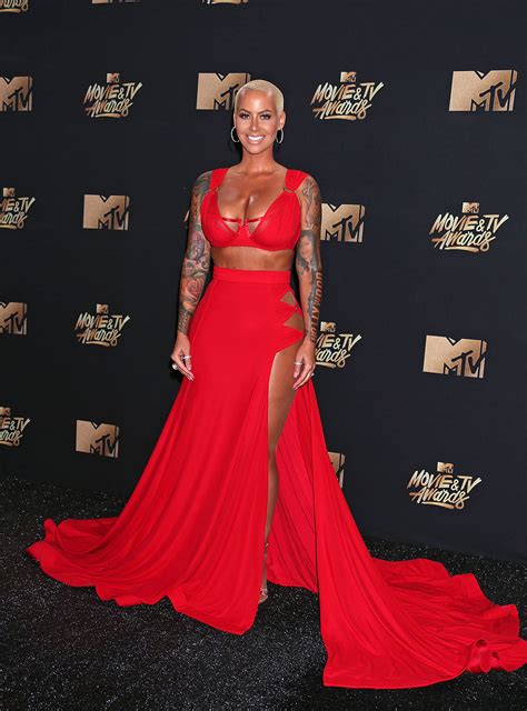 amber rose hot on mtv movie and tv awards 2017 scandal planet